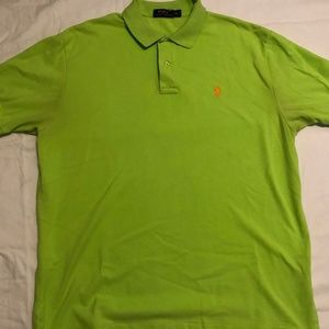 Mens POLO by RALPH LAUREN green Polo Shirt XL